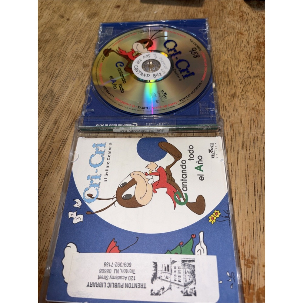 Chicos Y Grandes Cri-Cri El Grillito Cantor Spanish Childrens Music CD Album